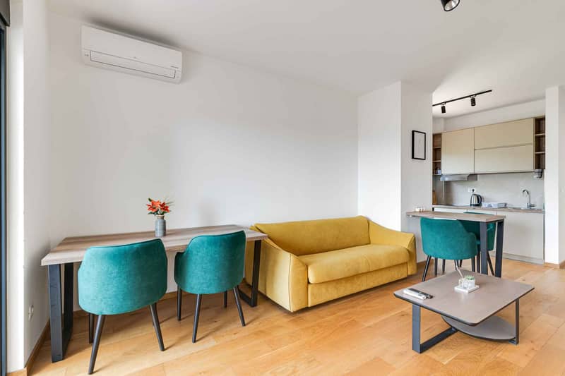 Furnished One-Bedroom Apartment with Sea View and Garage Space in New Construction — photo 9