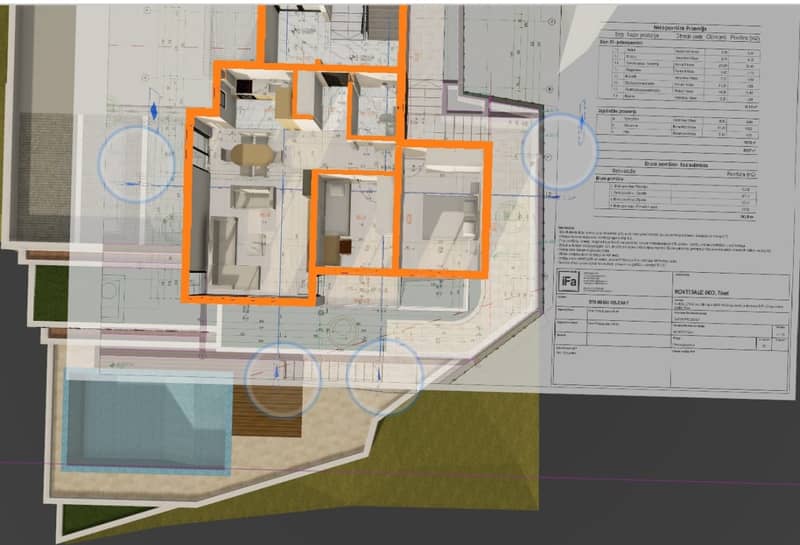 Land plot with residence for 8 apartments and pool in Donje Lastva — photo 5