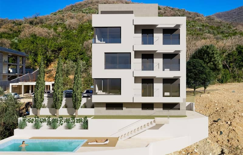Land plot with residence for 8 apartments and pool in Donje Lastva — photo 13