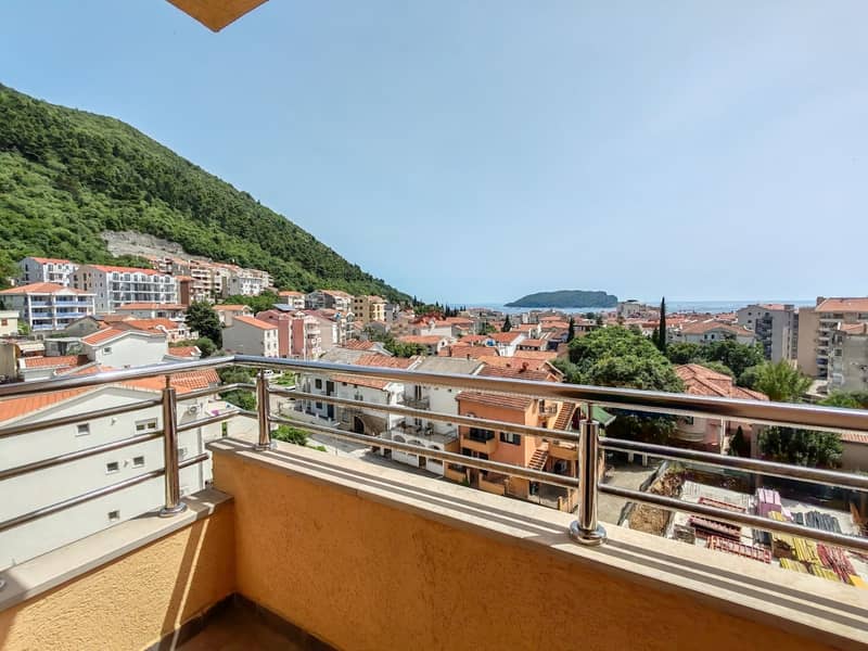 Светлая квартира с 3 спальнями, 78 м², Будва — фото 10