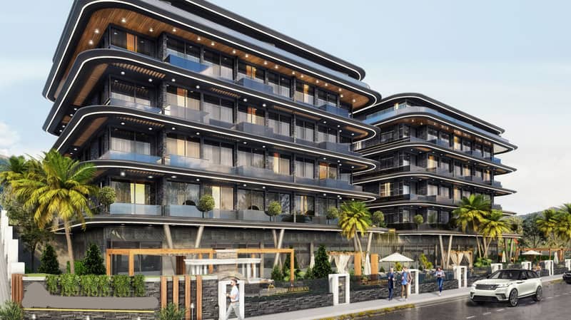 Apartments in an Ultra-Luxury Residential Complex in Central Alanya, Hasbahçe District (019459) — photo 34
