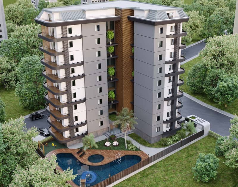 Квартиры в Алании от крупного застройщика, район Махмутлар (01414) — фото 6