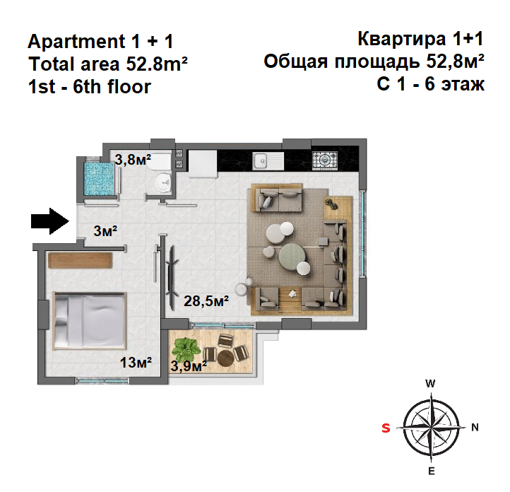 Apartments in Alanya, Mahmutlar District (004139) — photo 32