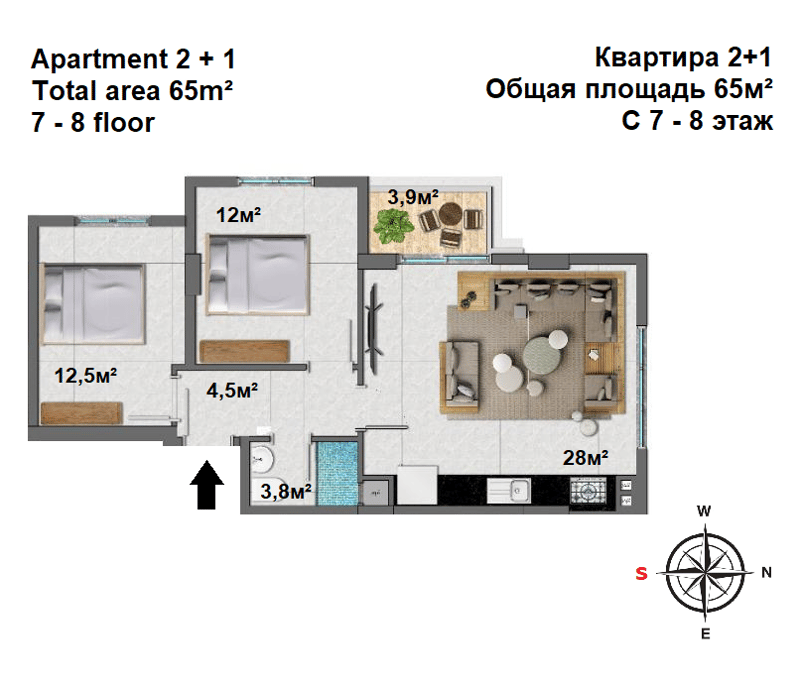 Apartments in Alanya, Mahmutlar District (004139) — photo 36