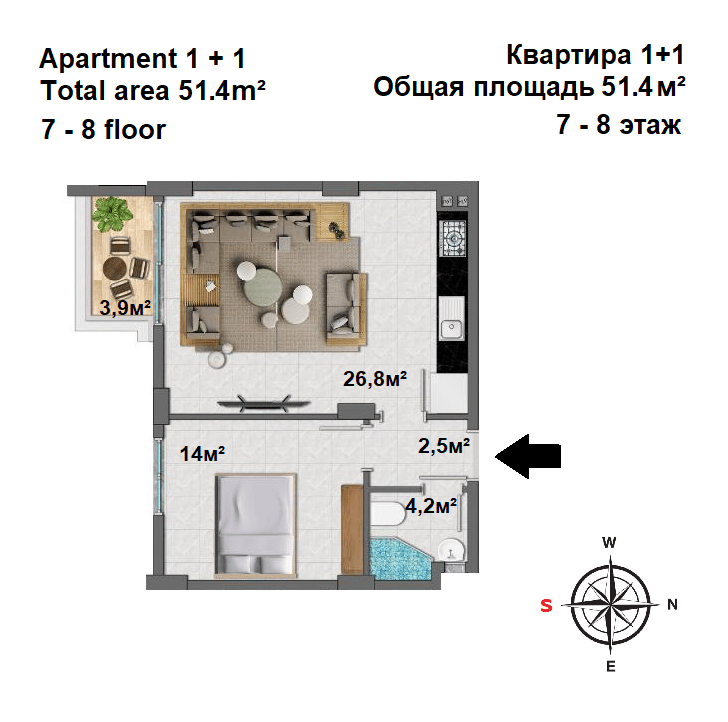 Apartments in Alanya, Mahmutlar District (004139) — photo 40