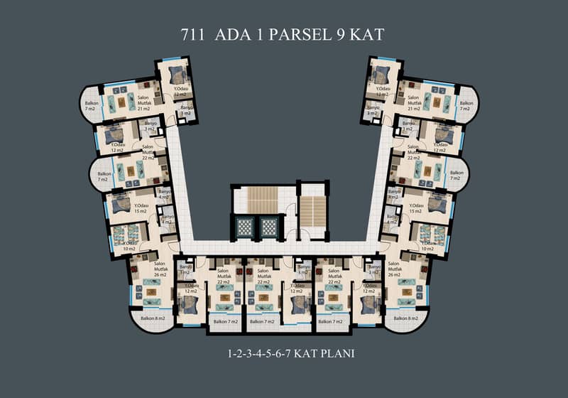 Apartments in Alanya, Quiet Demirtaş District (009293) — photo 25