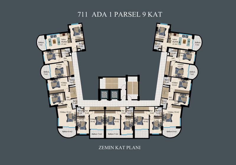 Apartments in Alanya, Quiet Demirtaş District (009293) — photo 26