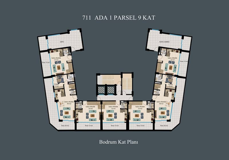 Apartments in Alanya, Quiet Demirtaş District (009293) — photo 27