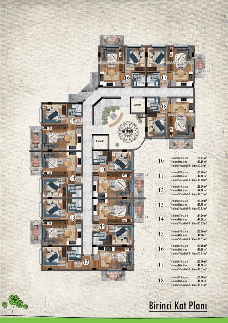 Apartments in Alanya, Payallar District (002460) — photo 17