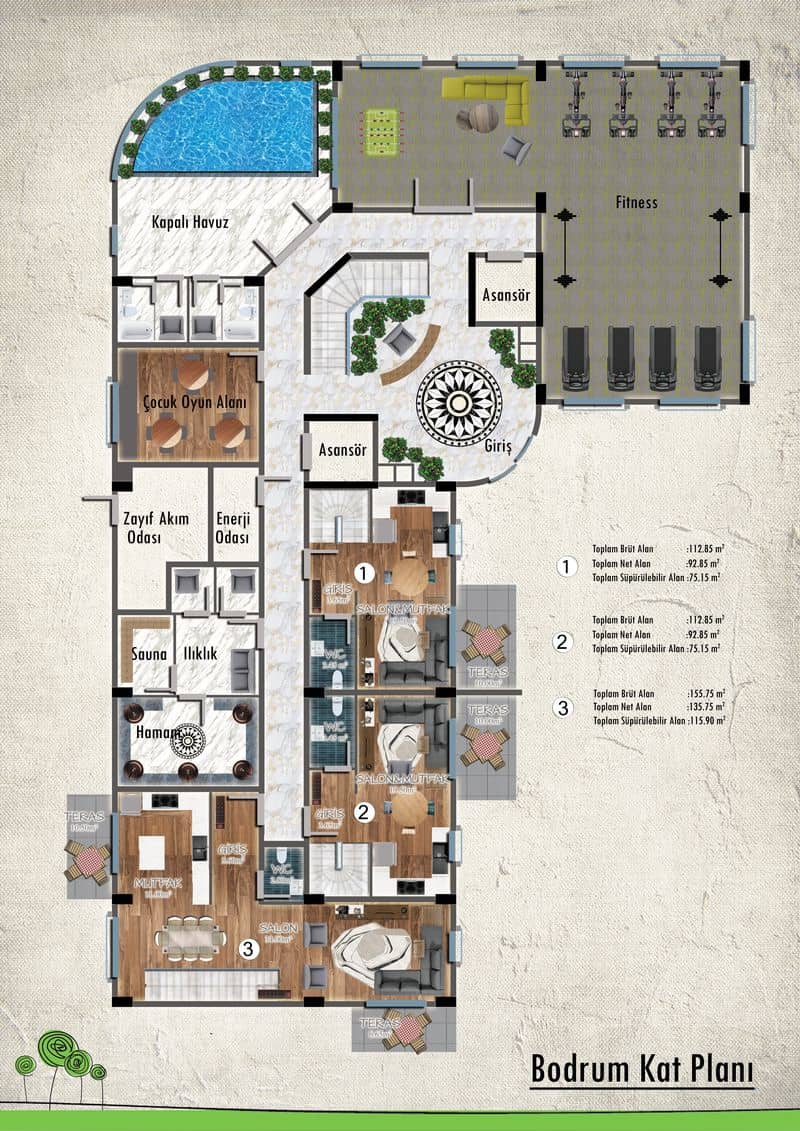 Apartments in Alanya, Payallar District (002460) — photo 15