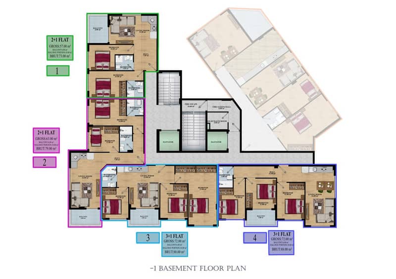 Apartments in a New Residence in the Popular Mahmutlar District, Alanya (002254) — photo 12