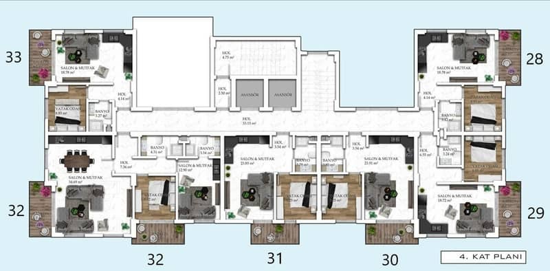 Apartments for Sale from Developer in Avsallar Area (00943) — photo 35