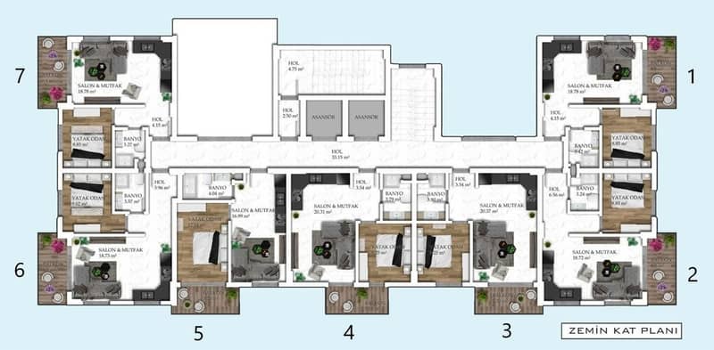 Apartments for Sale from Developer in Avsallar Area (00943) — photo 30