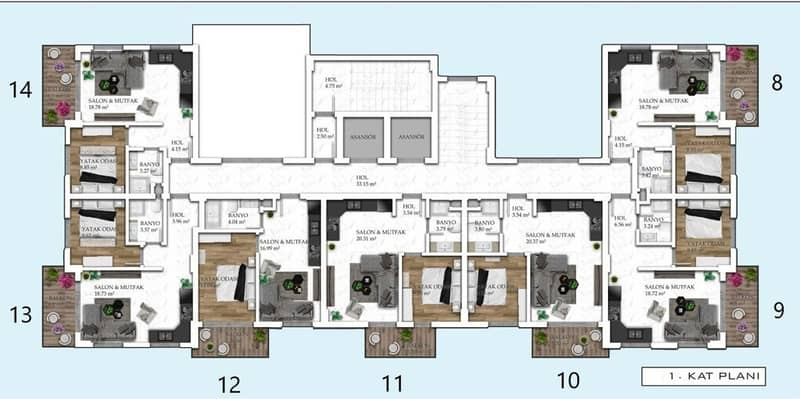 Apartments for Sale from Developer in Avsallar Area (00943) — photo 38