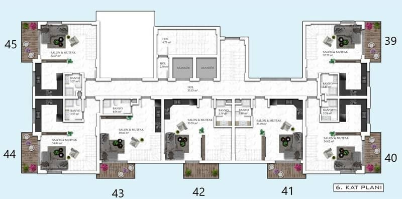 Apartments for Sale from Developer in Avsallar Area (00943) — photo 33