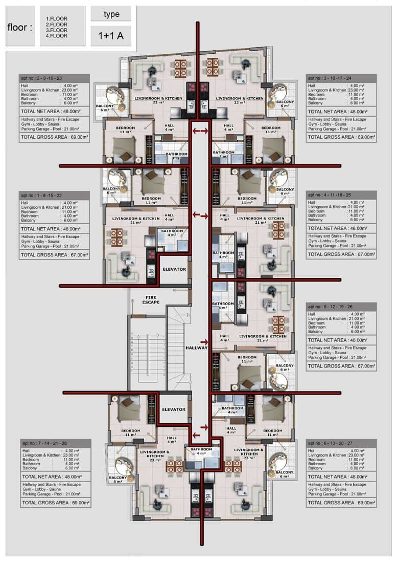 Apartments for Sale in Oba District, Alanya (014121) — photo 17