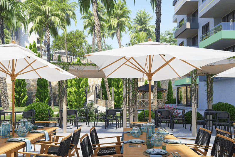 Apartments in a new residential complex with views of the sea, mountains and fortress (004484) — photo 13