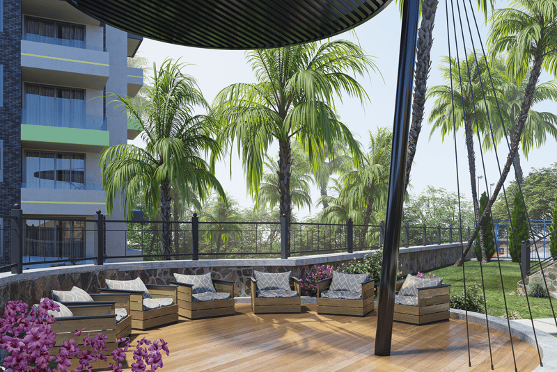 Apartments in a new residential complex with views of the sea, mountains and fortress (004484) — photo 12