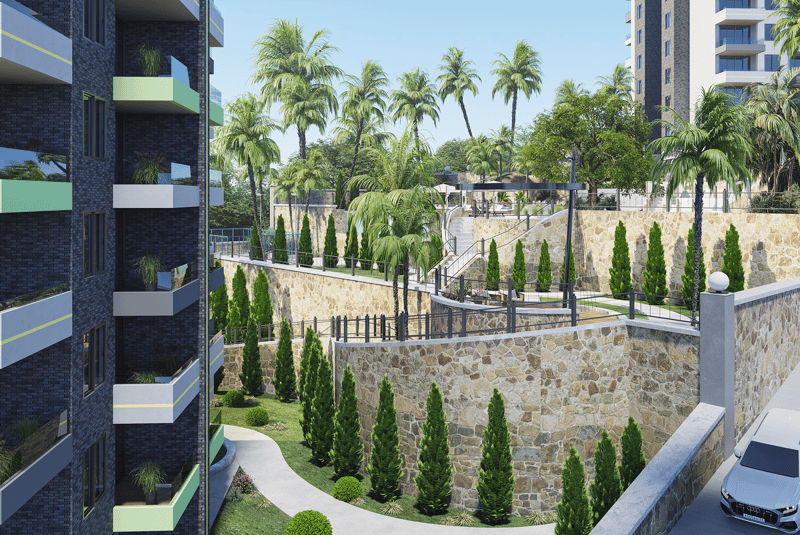 Apartments in a new residential complex with views of the sea, mountains and fortress (004484) — photo 15