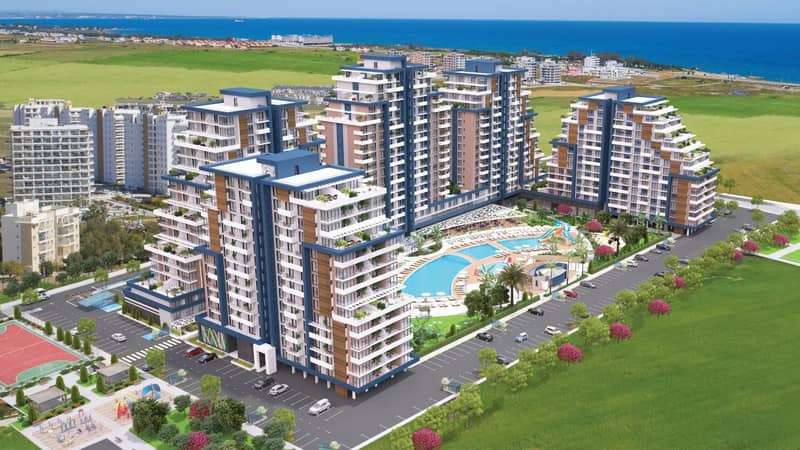 Современные апартаменты с видом на пляж Лонг Бич в Искеле (002120) — фото 3