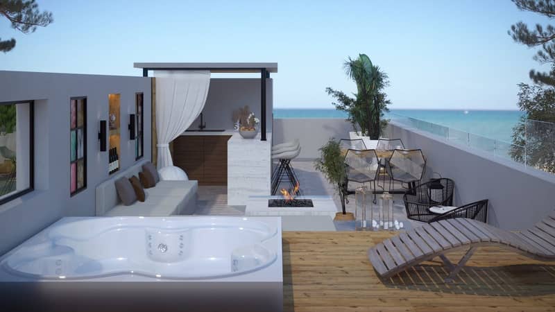 New Complex of Apartments and Villas on the First Beachfront Line (001201) — photo 11