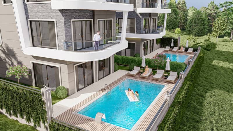 Complex of 6 Villas on Hillside in Kargıcak (006306) — photo 5