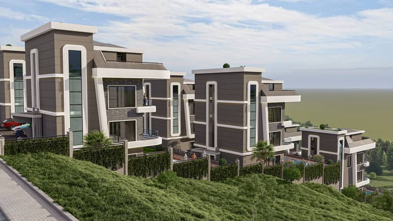 Complex of 6 Villas on Hillside in Kargıcak (006306) — photo 4