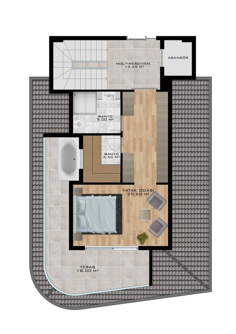 Complex of 6 Villas on Hillside in Kargıcak (006306) — photo 20