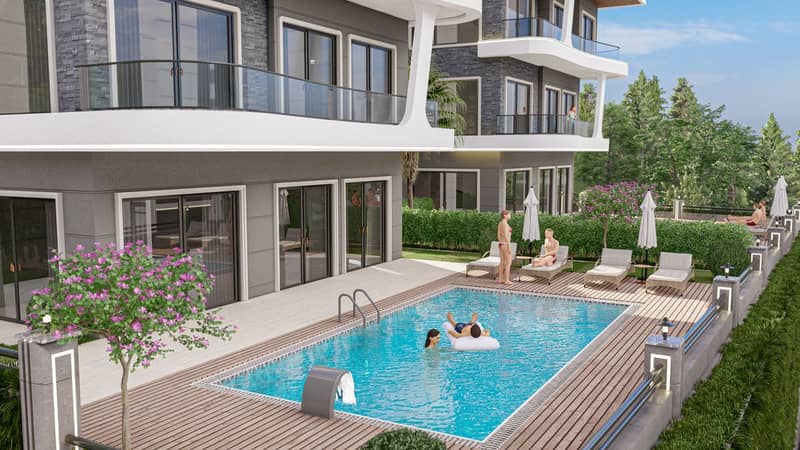 Complex of 6 Villas on Hillside in Kargıcak (006306) — photo 6
