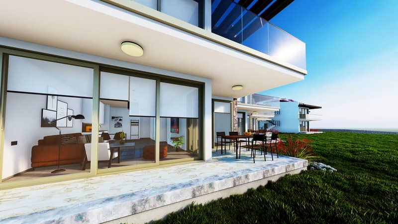 Complex of Spacious Apartments in an Excellent Location on the Beachfront in Esentepe (001498) — photo 11