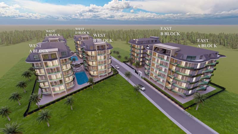Квартира 1+1 от инвестора в роскошном жилом комплексе в центре Алании (22100) — фото 3