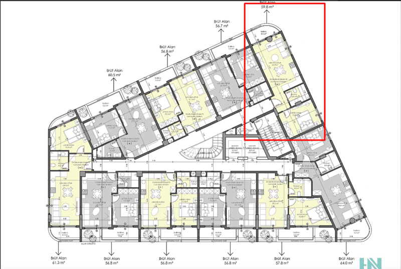 1-Bedroom Apartment from Developer in Residential Complex in Central Alanya (22700) — photo 14