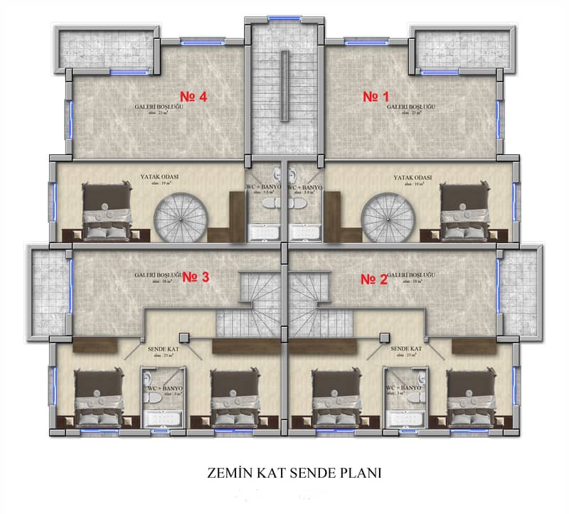 Modern Apartments in a Residential Complex in the Vibrant Area of Alsancak (002318) — photo 7