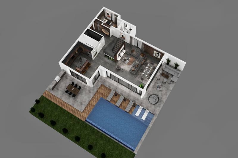 Exceptional villa complex just 60 meters from the beautiful Mediterranean coastline (007201) — photo 29