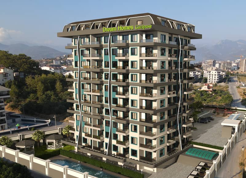 Квартира 1+1 в комфортном жилом комплексе в Газипаше (33400) — фото 2