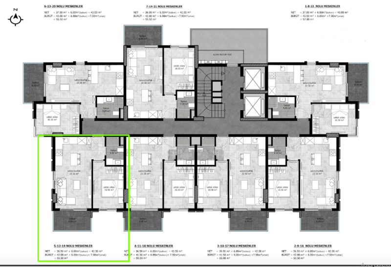 1-Bedroom Apartment 200 Meters from the Sea in a Residential Complex in Demirtaş (33900) — photo 9