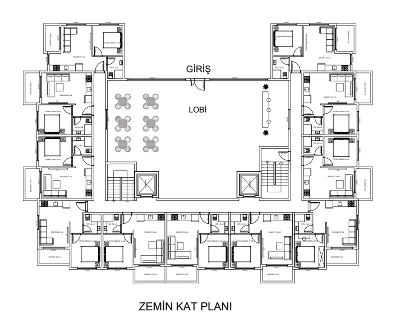 Modern Cozy 1-Bedroom Apartment in Residential Complex in Gazipasha (40200) — photo 13