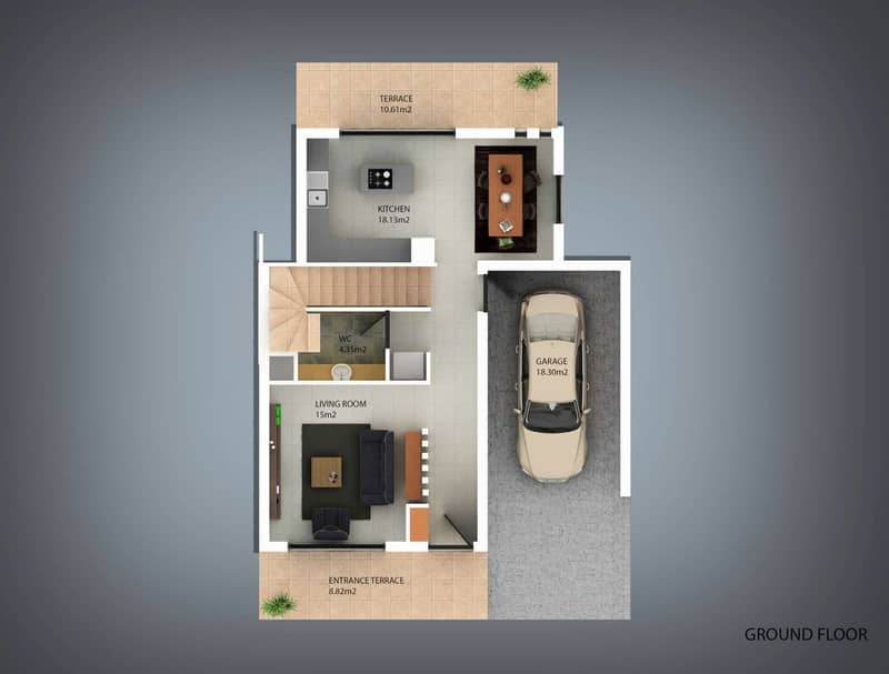 Spacious townhouse with terrace and pool in picturesque Lapta (41600) — photo 19