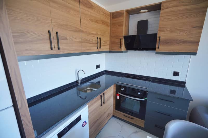 Современная квартира 1+1 в Газипаше с видом на бассейн (45600) — фото 7