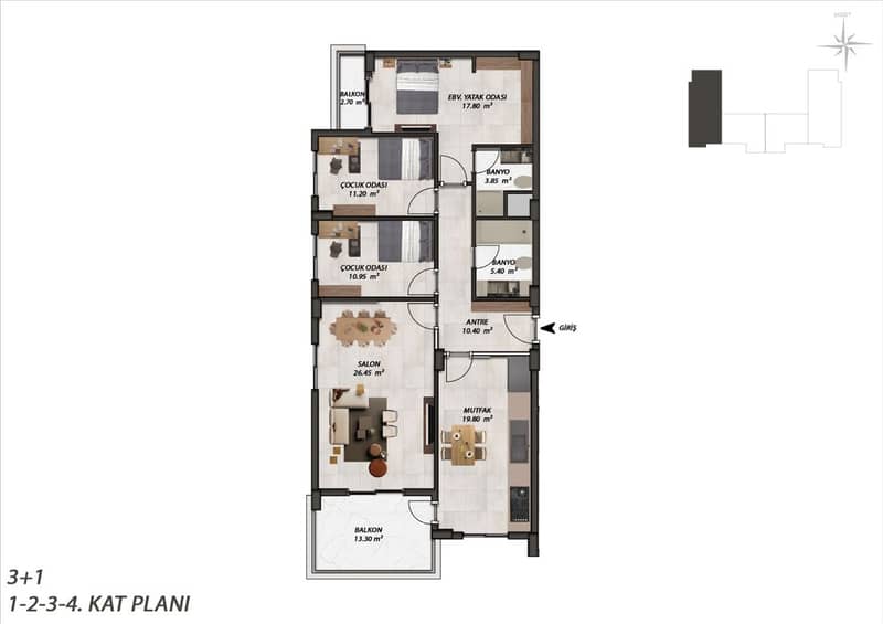 Luxury Apartments with Sea View in Gazipasha (012480) — photo 8