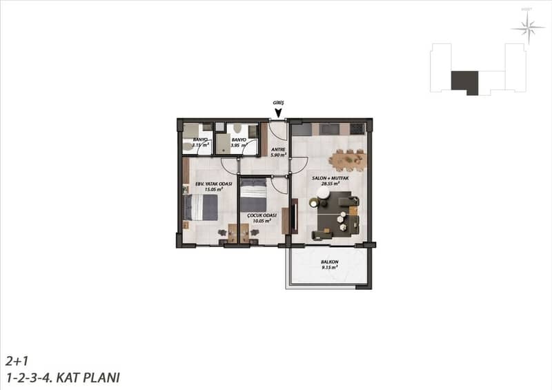 Luxury Apartments with Sea View in Gazipasha (012480) — photo 7