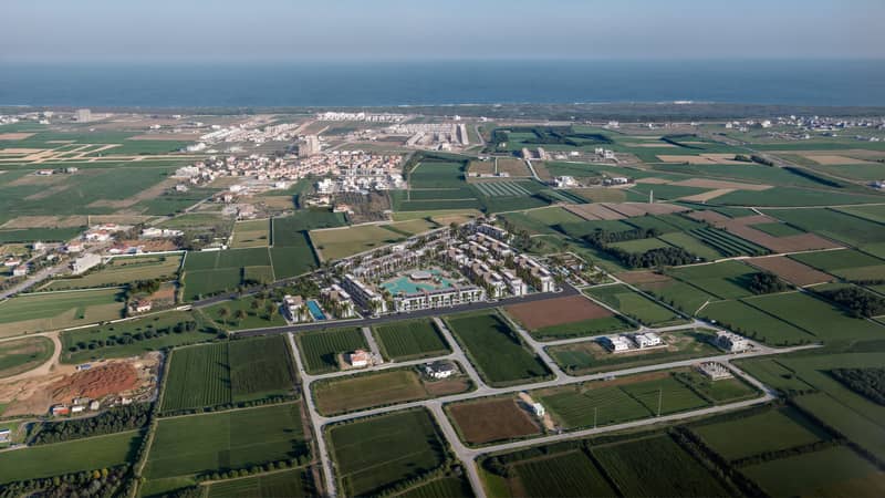 Жилой комплекс апартаментов с бассейном-лагуной в Искеле (005514) — фото 10