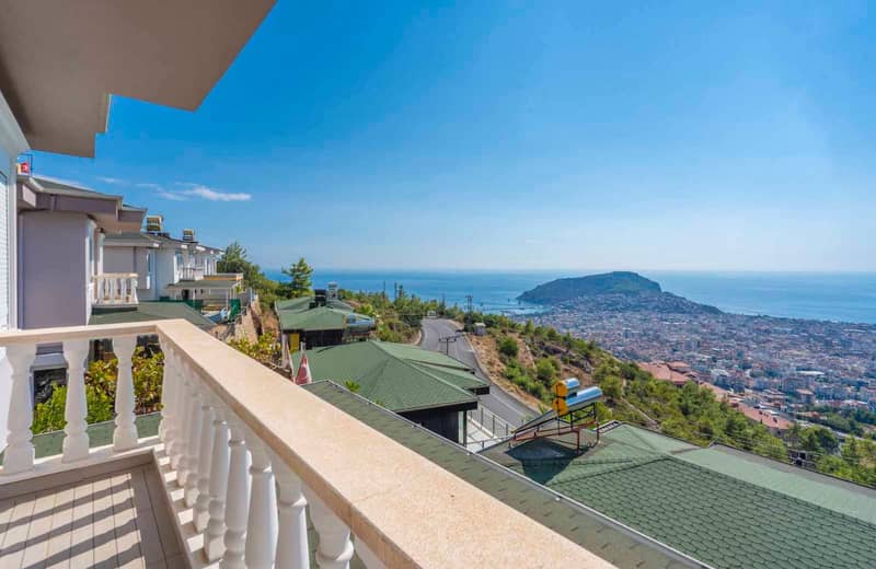 3+1 Villa with Sea and Alanya Castle Views (00200) — photo 8