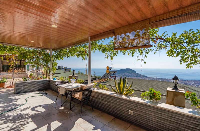 3+1 Villa with Sea and Alanya Castle Views (00200) — photo 2