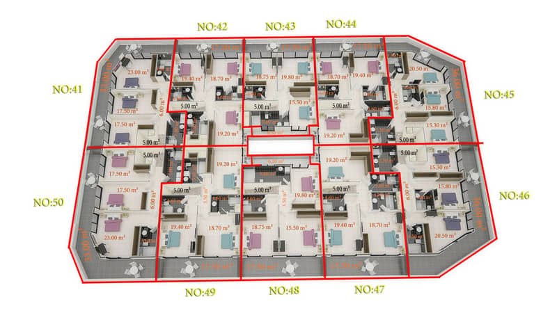 Apartments in TOP Project on Beachfront, Kargıdjak District (00512) — photo 57