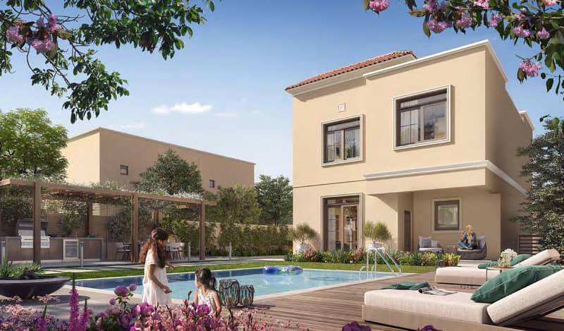 Резиденция Yas Park Views с бассейном и садами, Yas Island, Абу-Даби, ОАЭ — фото 2