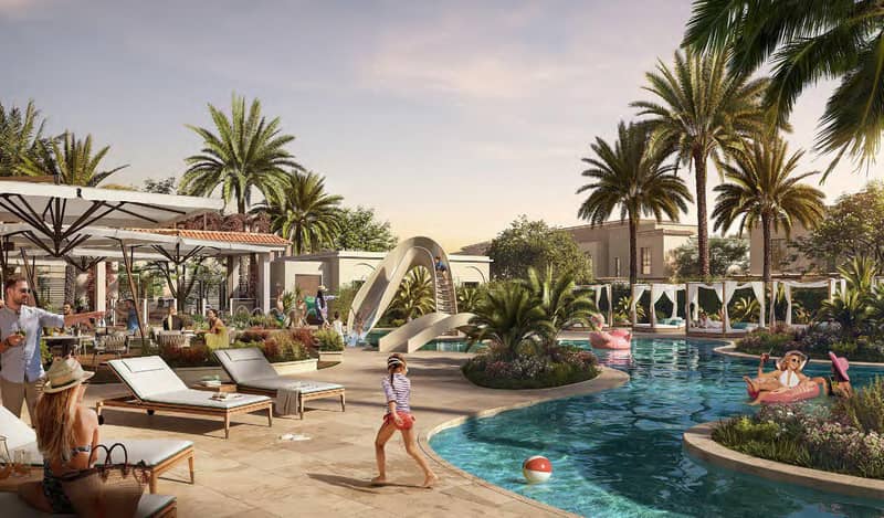 Резиденция Yas Park Views с бассейном и садами, Yas Island, Абу-Даби, ОАЭ — фото 10