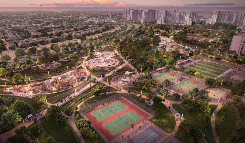 Резиденция Yas Park Views с бассейном и садами, Yas Island, Абу-Даби, ОАЭ — фото 12