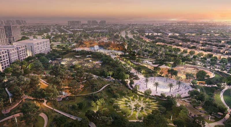 Резиденция Yas Park Views с бассейном и садами, Yas Island, Абу-Даби, ОАЭ — фото 13
