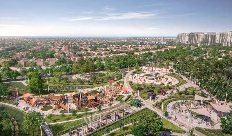 Резиденция Yas Park Views с бассейном и садами, Yas Island, Абу-Даби, ОАЭ — фото 14
